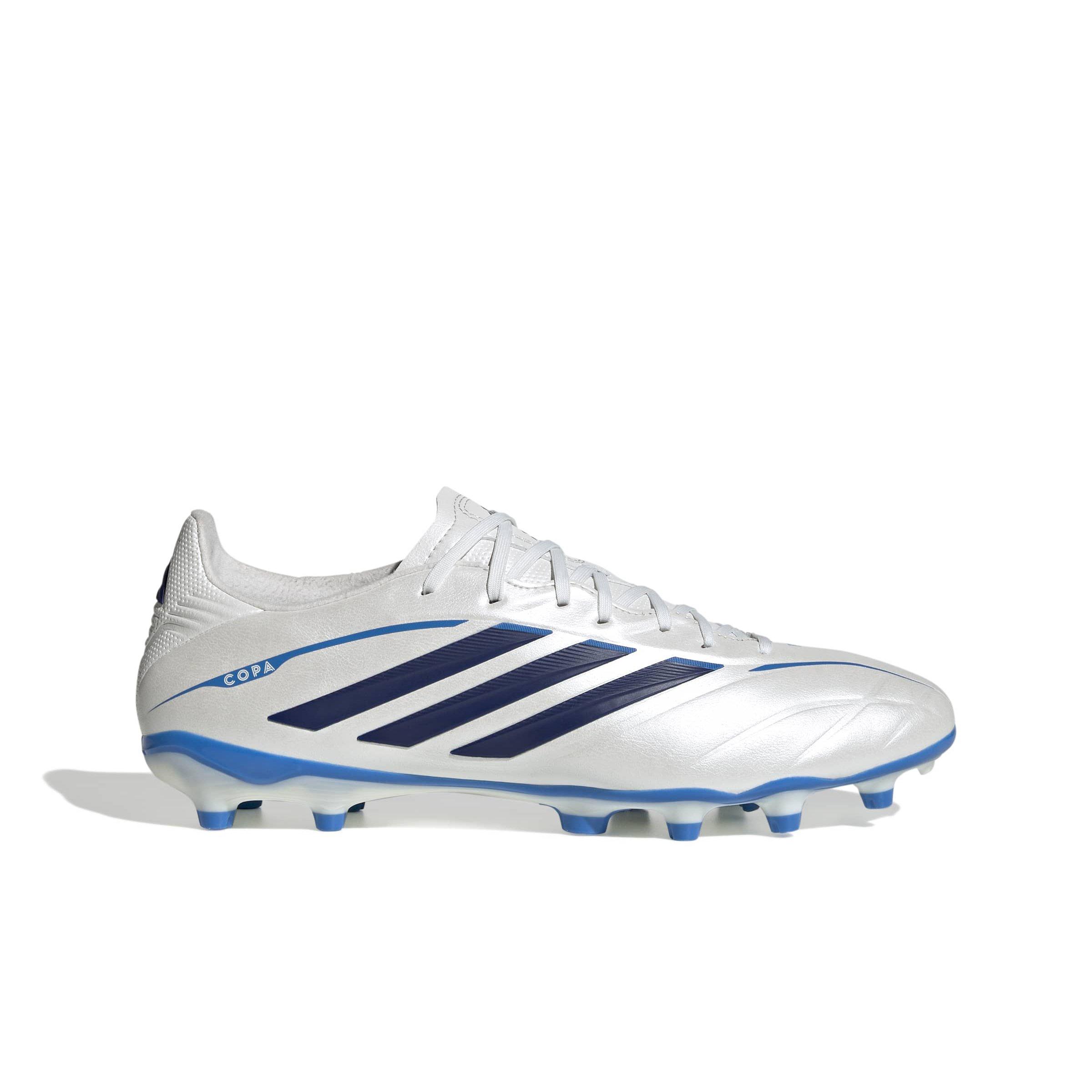 adidas Copa Pure IV League FG "Zero Metallic/Dark Blue/Lucid Ray Blue" Men's Soccer Cleat - ZERO/DK BLUE/BLUE